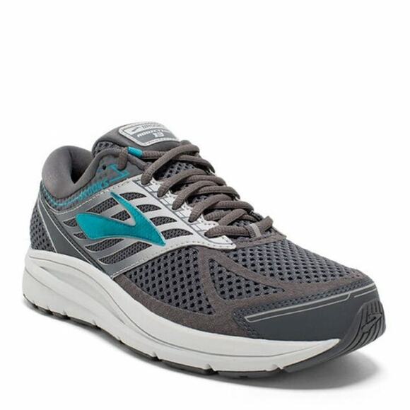 Brooks Addiction 13 Running Sneakers Shoes Lace Up Athletic Gray Blue 8 Wide - Picture 1 of 8